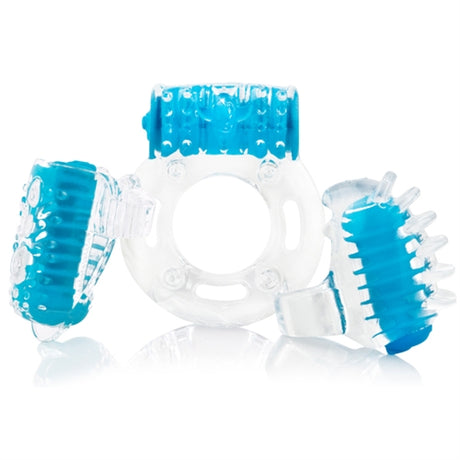 Screaming O Vibro Man Mini Vibe Starter Kit — Blue - VIB-110E