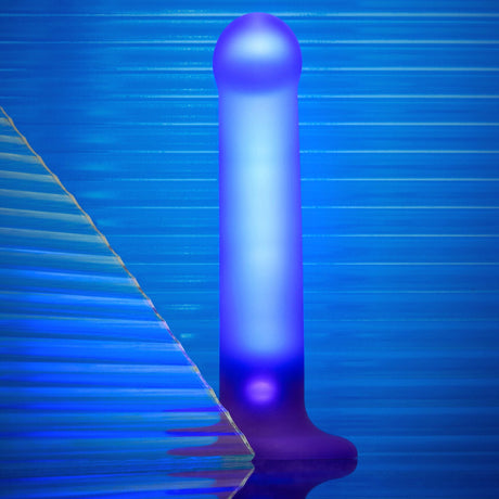 STRAP-ON-ME Glow LED Dildo, Medium — Purple - SM8743