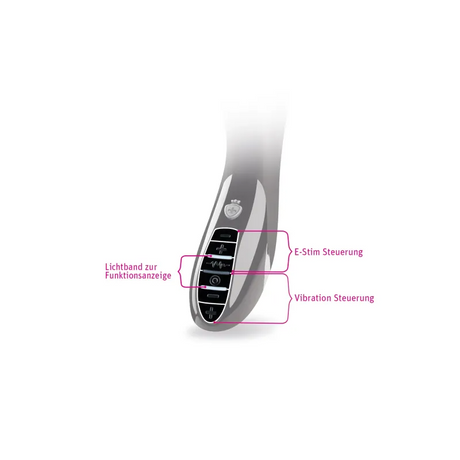 Mystim Tickling Truman e‑Stim Vibrator — 27 cm, Black - MY8677