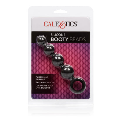 Silicone Booty Beads - Black by CalExotics