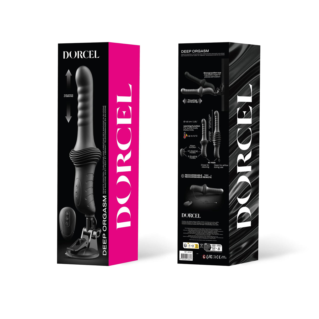 Dorcel Deep Orgasm Thrusting Vibrator with Warming & Suction - DL3377