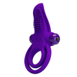 Pretty Love Vibrant Silicone Vibrating Cock Ring — Purple - BI-210203-1