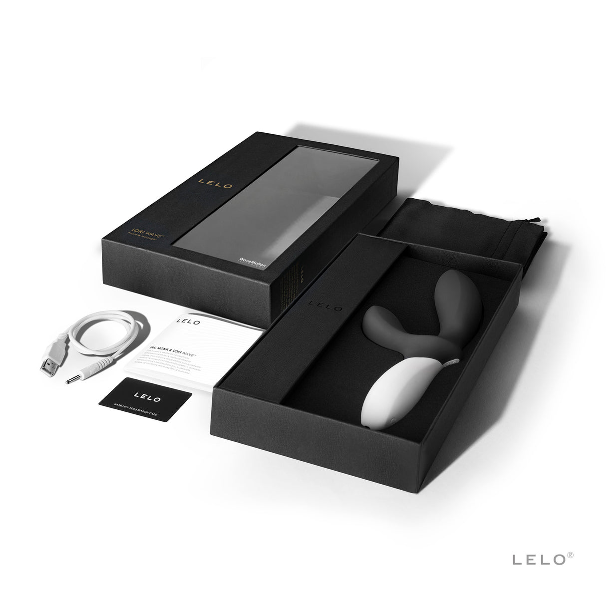 LELO Loki Wave Prostate Massager, Dual-Motor — Obsidian Black - LELO-2999