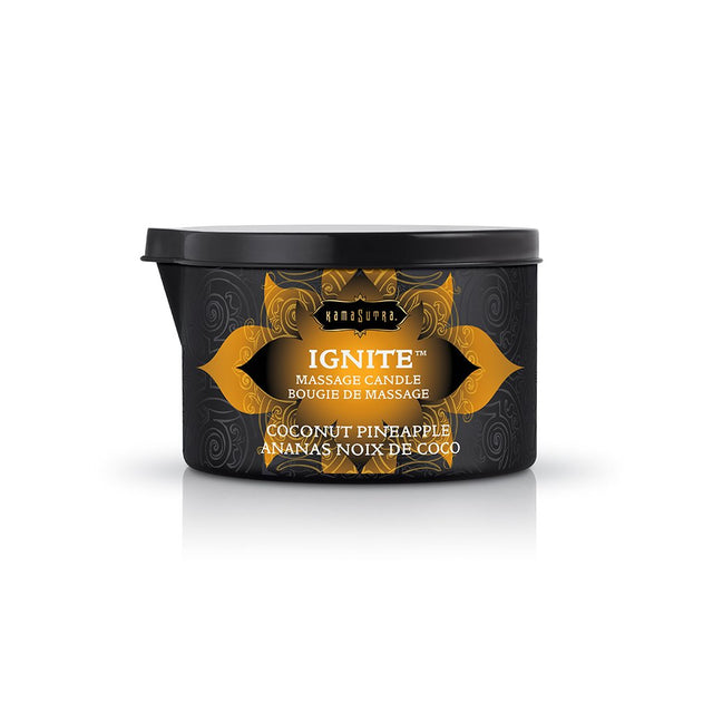 Kama Sutra Ignite Coconut Pineapple Massage Candle — 6 oz - KS10227