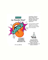 Little Genie Smack Mango Lickable Warming Massage Oil 2oz - LG-BT411