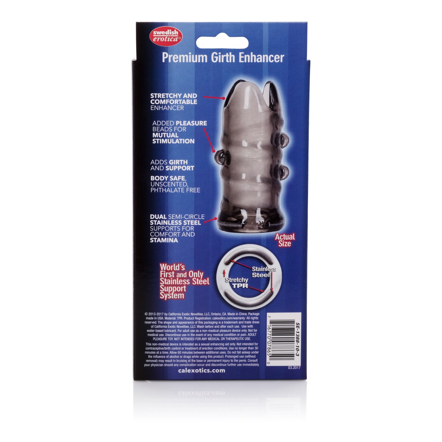 Apollo Premium Girth Enhancer - Smoke by CalExotics