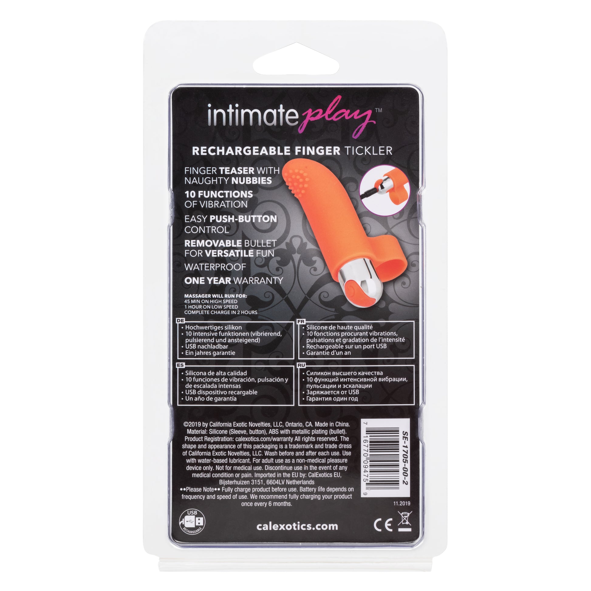 Intimate Play Rechargeable Finger Tickler by CalExotics