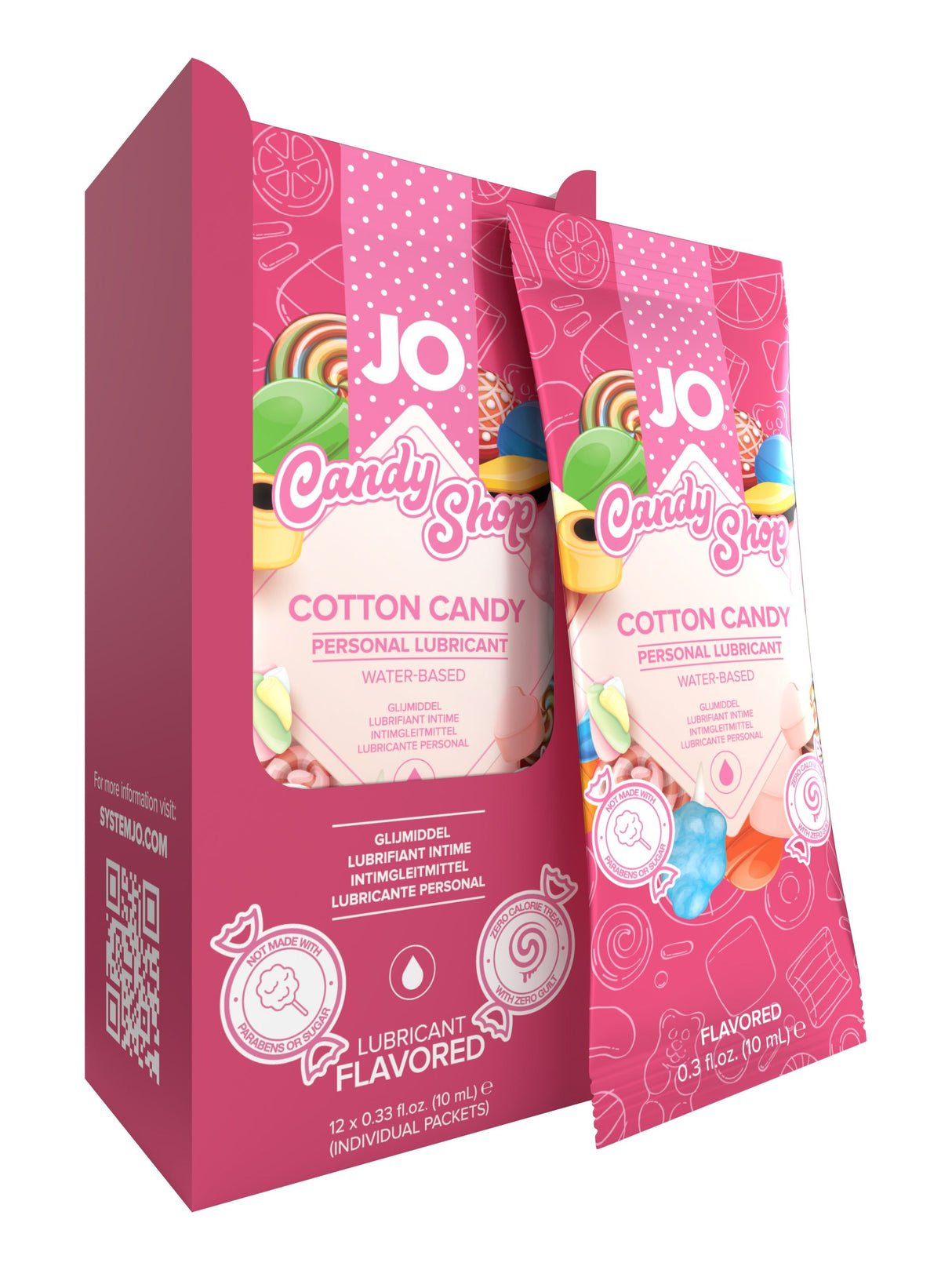 JO Lubricants Cotton Candy Personal Lubricant — 10 mL - JO1070