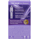 Paradise Marketing Trojan Her Pleasure Ribbed Contoured Condoms — 12 Pack - TJ97352