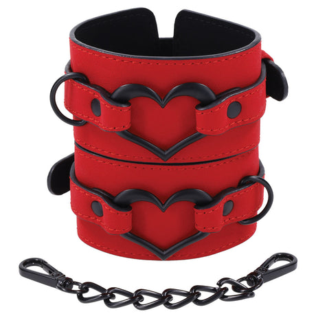 Sportsheets Amor Handcuffs — Red Bondage Cuffs - SS09953