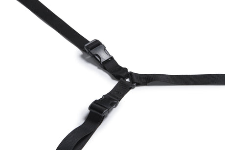 Liberator Bed Buckler Tether and Cuff Restraint Kit — Black Microfiber - L3273