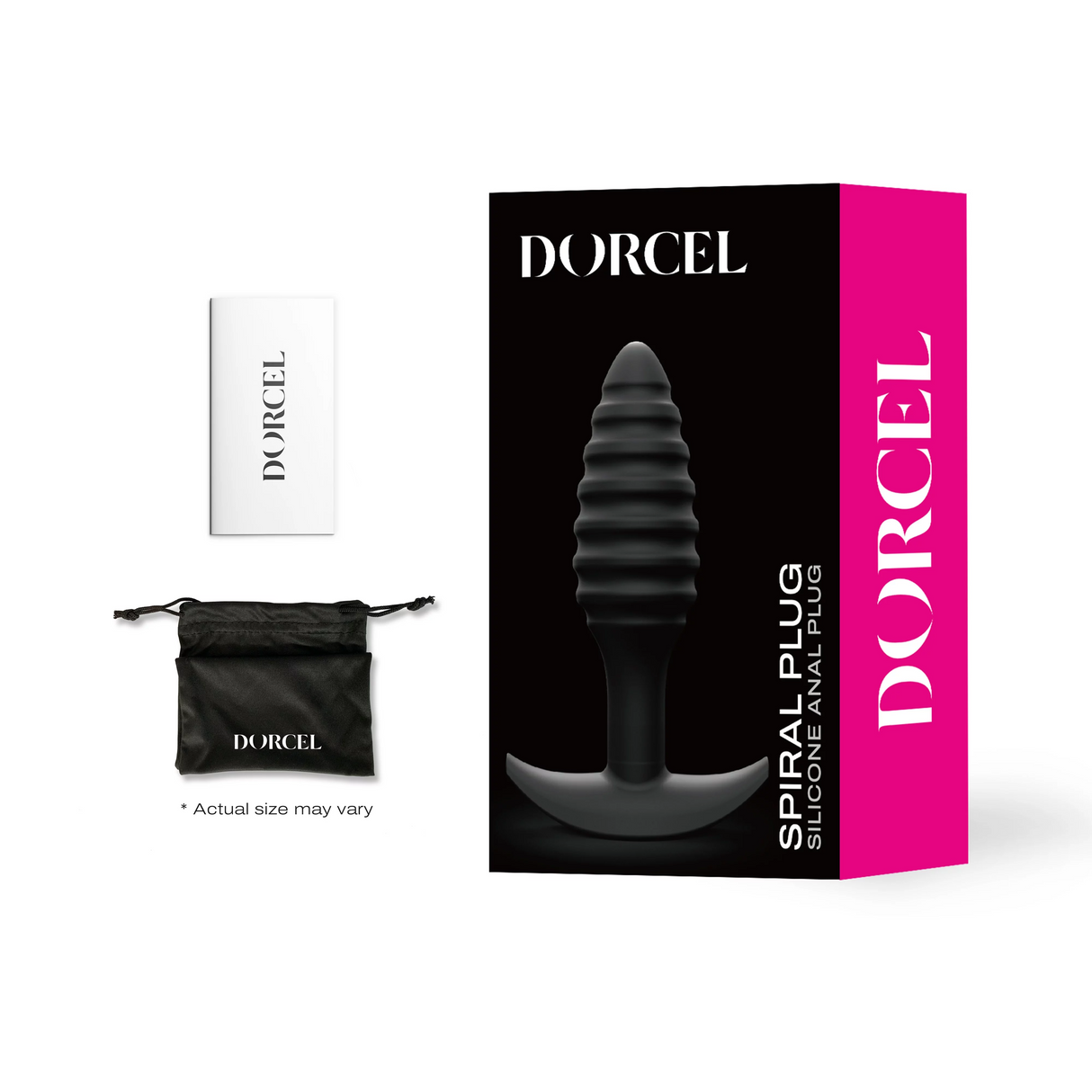 Dorcel Spiral Plug — Soft Silicone Anal Plug, 10.6 x 3 cm - DL3186