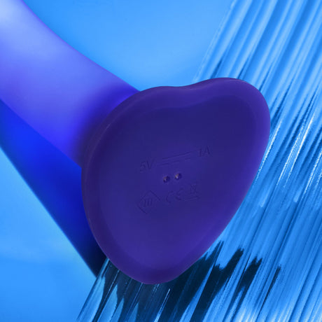 STRAP-ON-ME Glow LED Dildo, Medium — Purple - SM8743