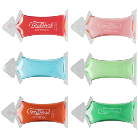 Doc Johnson GoodHead Oral Delight Gel Pillow Packs — 216 Assorted - DJ1387-00-BU