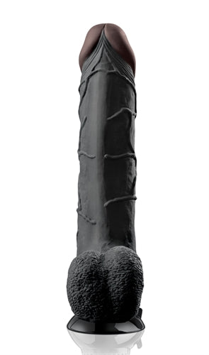 Pipedream Real Feel Deluxe No.11 11-Inch Realistic Dildo — Black - PD1521-23