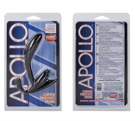 Apollo Curved Prostate Probe - Black by CalExotics