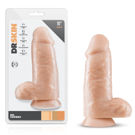 Blush Dr. Chubbs Vanilla Dildo — 6.75 in Insertable, 3.25 in Width - BL-15483