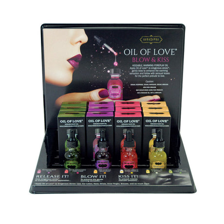 Kama Sutra Oil of Love Prepack - 12 Bottles + 4 Testers (Assorted Flavours) - K005