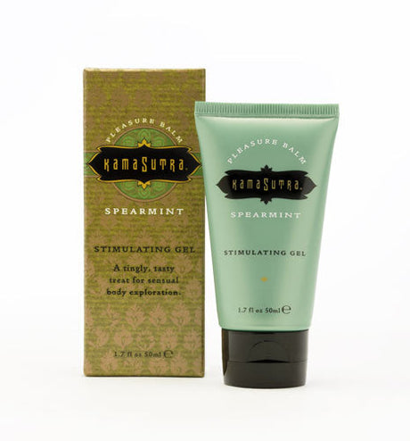 Kama Sutra Pleasure Balm Sensations Spearmint — Flavored Body Gel 1.7 fl oz - KS0074