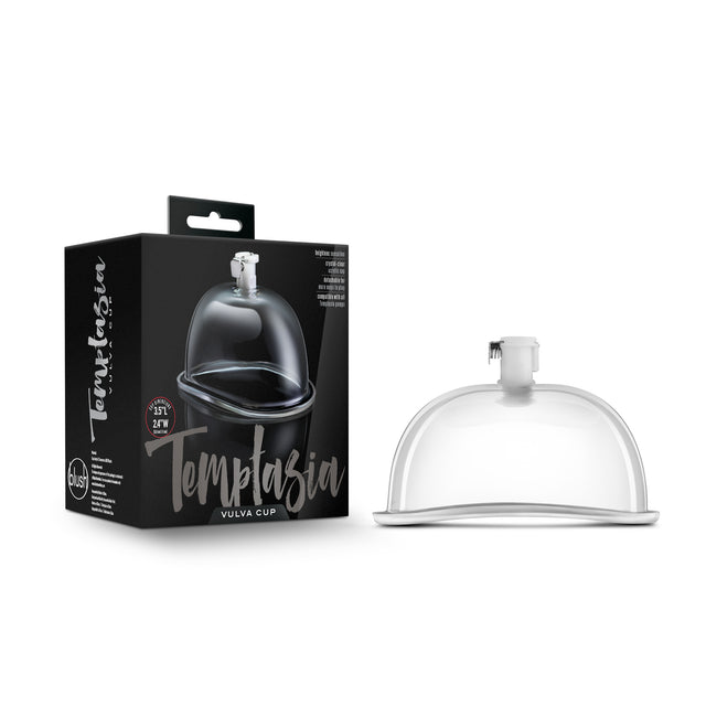 Blush Temptasia Vulva Cup — Clear Acrylic Cylinder - BL-09901