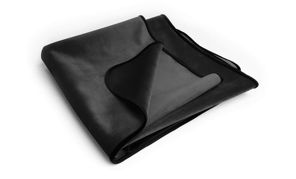 Liberator Fascinator Throw — Black Microvelvet, Regular 72 x 54 - L4854