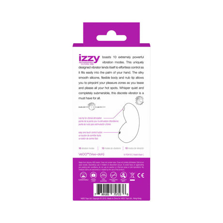 VeDO Izzy Rechargeable Clitoral Vibe — Violet Vixen - VI-F0410