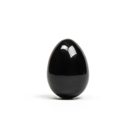 Chakrubs Black Obsidian Yoni Egg (Drilled) - CK8288