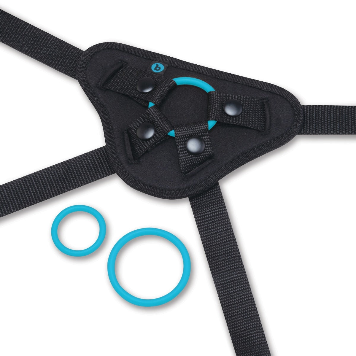 b-Vibe Every Body Strap-On Harness Set with 6" Silicone Dildo - BV5397