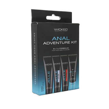 Wicked Anal Adventure Kit — 4 Pack of 1oz Lubes - WS-99330