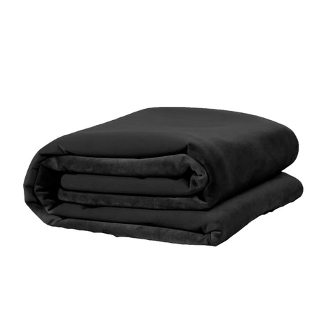 Liberator Fascinator Lush Throw — Black Microvelvet, King Size - L0052