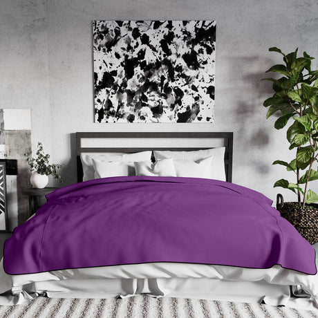 Liberator Fascinator Lush King-Size Throw — Purple Microvelvet - L0083