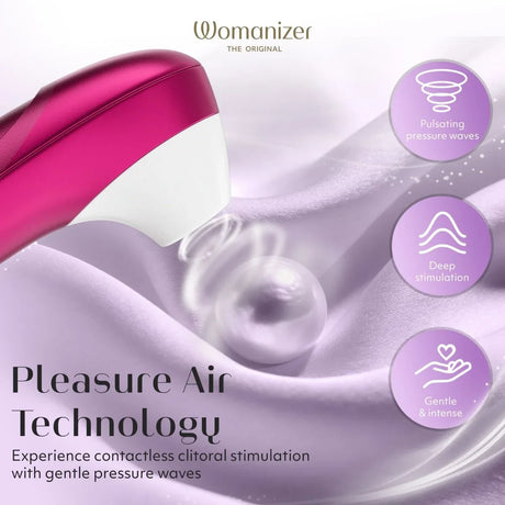 Womanizer Pro Clitoral Stimulator — Vibrant Pink - WZ6872