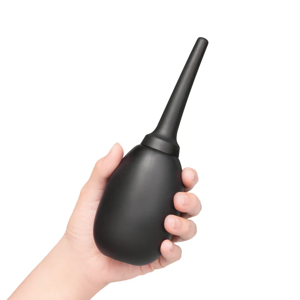 b-Vibe Flexible Silicone Anal Douche, Compact 5 fl. oz - BV7858