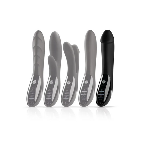 Mystim Tickling Truman e‑Stim Vibrator — 27 cm, Black - MY8677