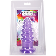 Doc Johnson Crystal Jellies Anal Twist — 7 Inch Purple - DJ0289-17-CD