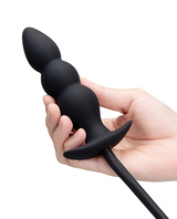 b-Vibe Beaded Inflatable Anal Plug with Hand Pump - BV5922