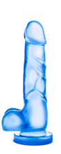 Blush B Yours Sweet 'N Hard 4 — Blue Realistic Dong with Suction Base - BL-58112