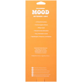 Doc Johnson Mood Intense Arc Vibrator, Teal — 5 in Insertable - DJ1472-04-BX