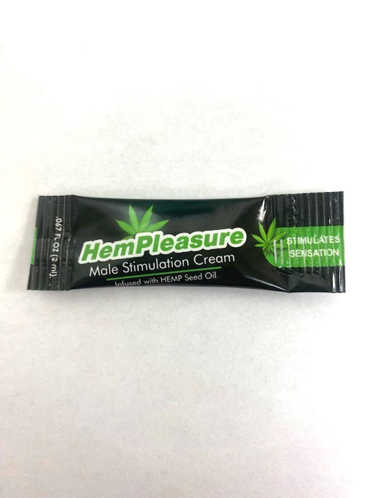 Body Action Hempleasure for Men Sample Packet Lubricant with Hemp Seed Oil - BA-HMPFMB