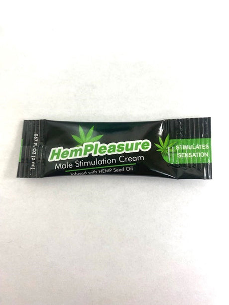 Body Action Hempleasure for Men Sample Packet Lubricant with Hemp Seed Oil - BA-HMPFMB