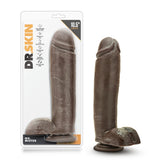 Blush Dr. Skin Mr. Mister 10.5 Inch Realistic Dildo with Suction Cup — Chocolate - BL-15416