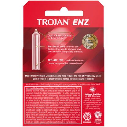 Trojan Enz Non-Lubricated Condoms - 3 Pack by Paradise Marketing