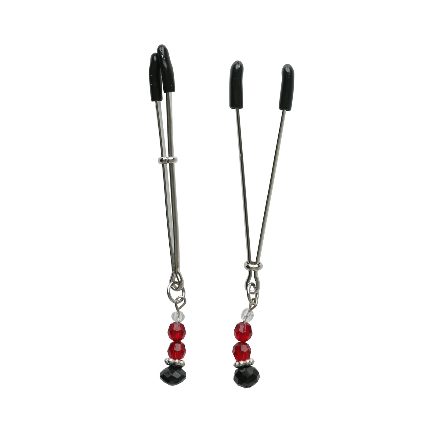 Sex and Mischief Ruby Black Nipple Clips by Sportsheets