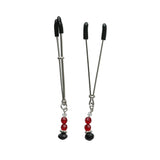 Sportsheets Sex and Mischief Ruby Black Nipple Clamps - SS510-82