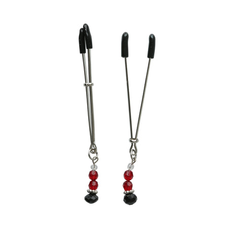 Sportsheets Sex and Mischief Ruby Black Nipple Clamps - SS510-82