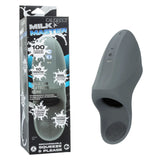 CalExotics Milk Master Rechargeable Squeeze & Please Masturbator — Grey - SE5550203