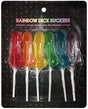 Kheper Games Novelty Adult Suckers — 6-Pack (20 g Each, Rainbow Flavors) - KG-NV070