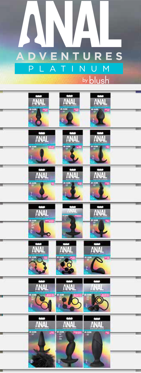 Blush Anal Adventures Platinum Bundle — 42-Piece Black Assortment - PL-99923