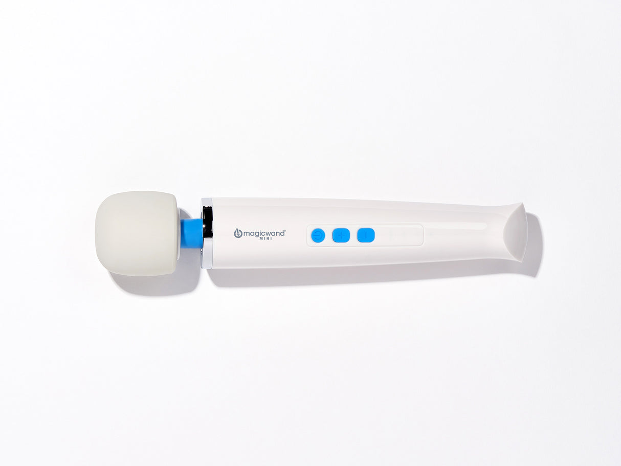 Magic Wand Mini Rechargeable Wand Vibrator — White, 9.6 in - HV-135
