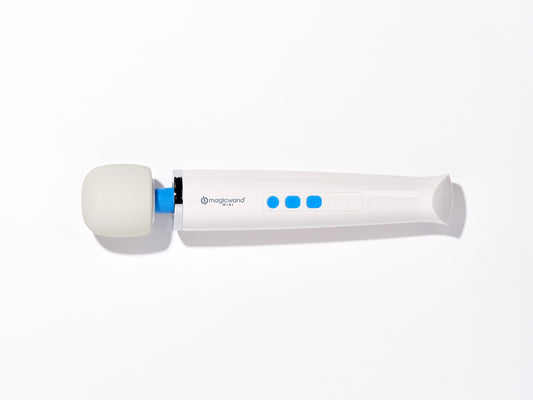 Magic Wand Mini Rechargeable Wand Vibrator — White, 9.6 in - HV-135